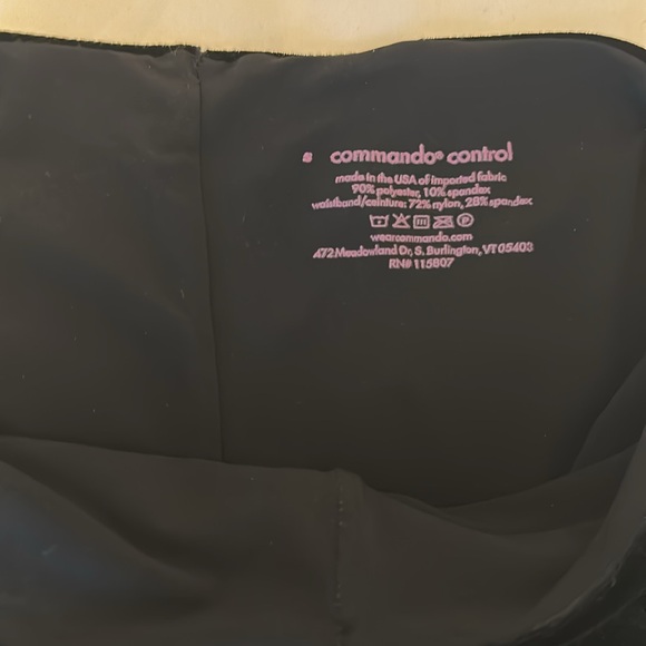 Commando Velvet Black Pants - Small - Picture 2 of 3
